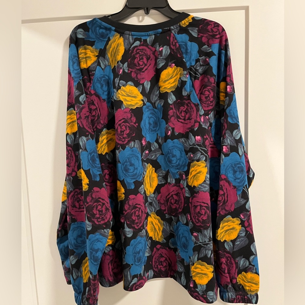 Nike Floral Sweatshirt - Black, Blue, Purple, Orange - Picture 5 of 6
